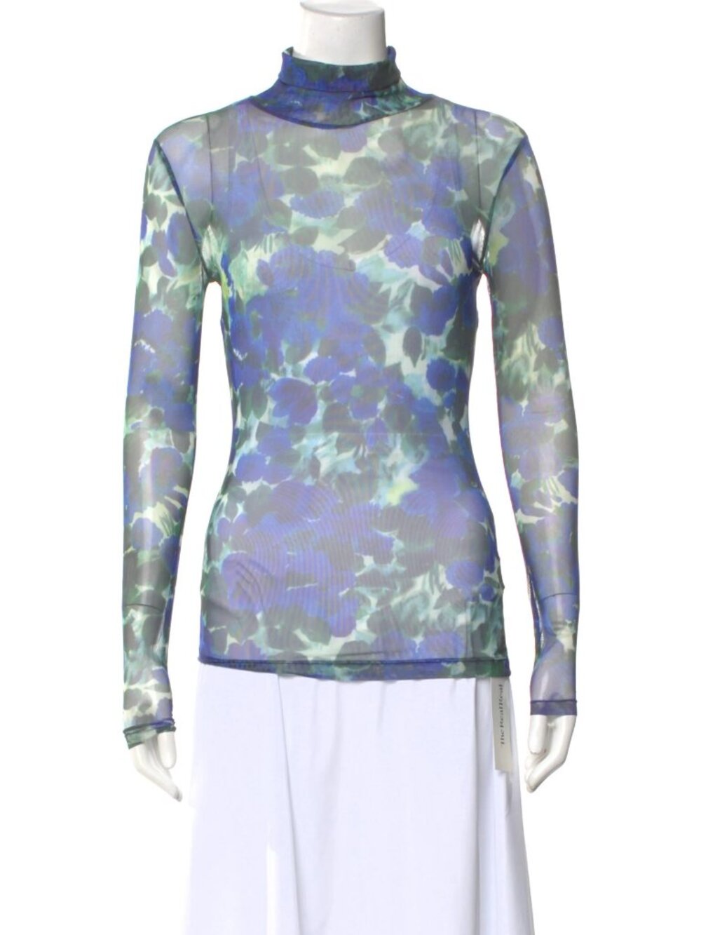 Dries Van Noten Floral Print Turtleneck | Size XS